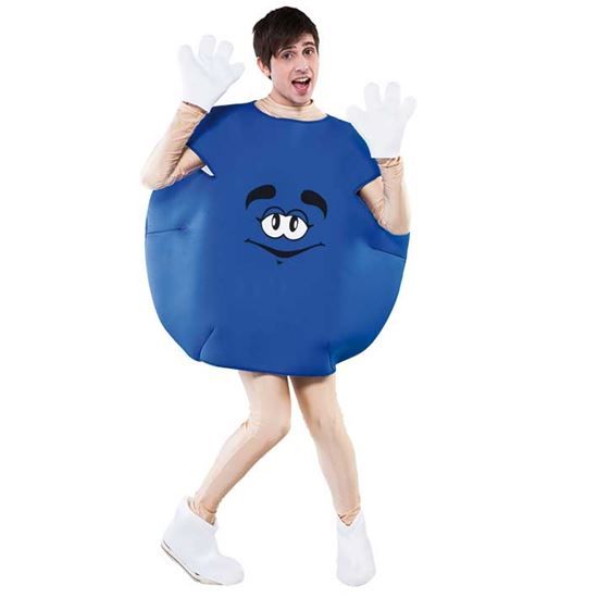 Feestbazaar Emoji kleding Snoepje blauw