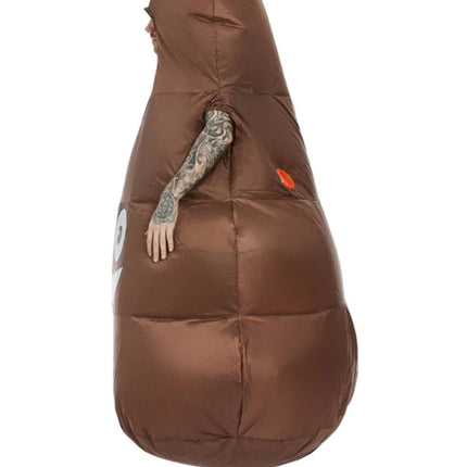 Feestbazaar Emoji Poep Opblaas Kostuum