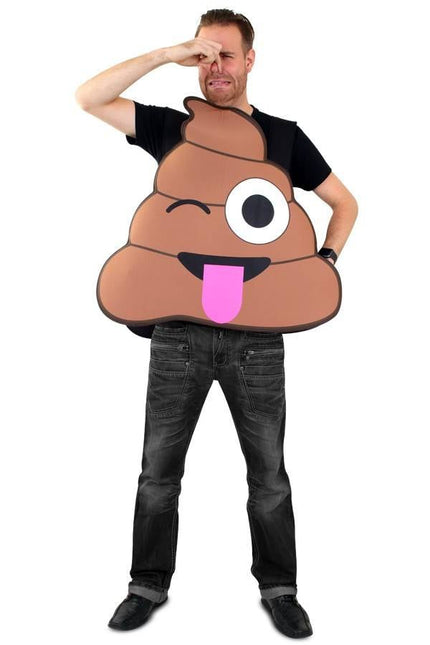 Feestbazaar Emoticon poep kostuum