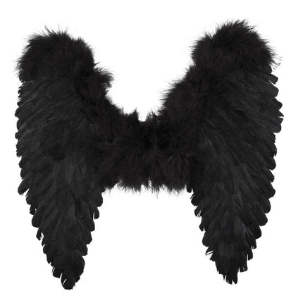 Feestbazaar Engelen vleugel zwart 50x50cm