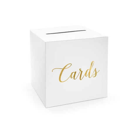 Feestbazaar Enveloppendoos Cards Wit Goud