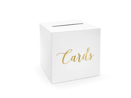 Feestbazaar Enveloppendoos Cards Wit Goud