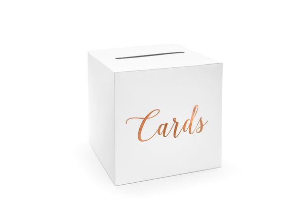 Feestbazaar Enveloppendoos Cards Wit Roségoud
