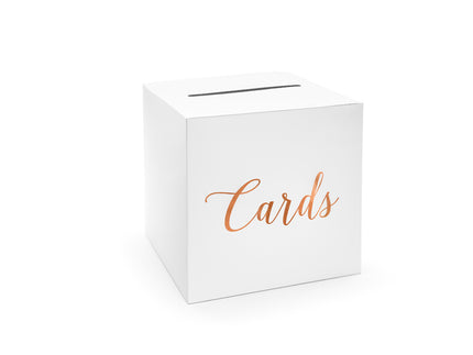 Feestbazaar Enveloppendoos Cards Wit Roségoud