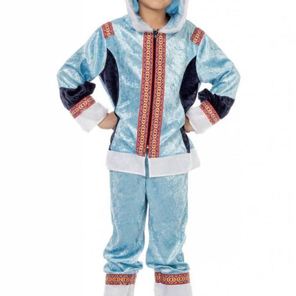 Feestbazaar Eskimo pak kind blauw