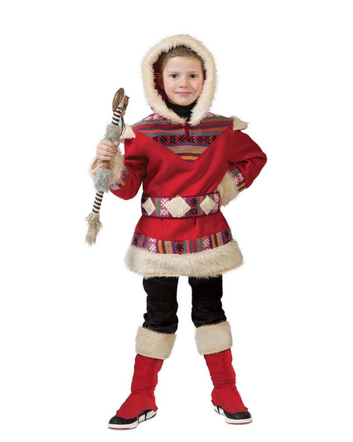 Feestbazaar Eskimo pakje kind rood