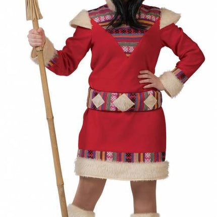 Feestbazaar Eskimo pakje vrouw rood