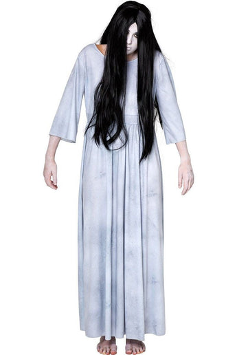 Feestbazaar Evil Spirit Horror Jurk Met Pruik