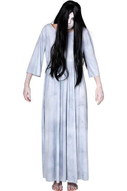 Feestbazaar Evil Spirit Horror Jurk Met Pruik