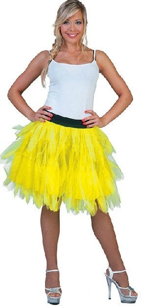 Feestbazaar Fancy Petticoat fluor geel