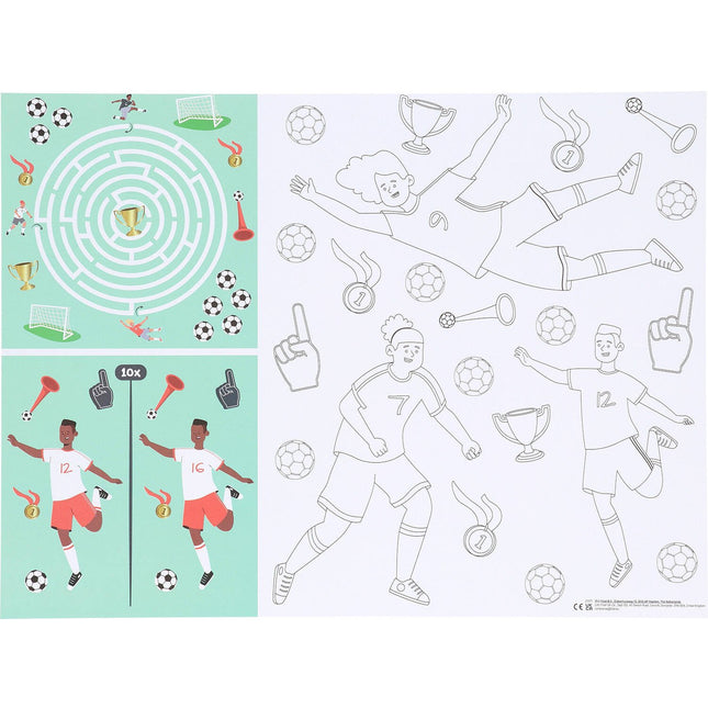 Feestbazaar Fantastic Voetbal Activiteiten Placemat (6st)