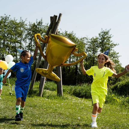 Feestbazaar Fantastic Voetbal Folieballon Kampioen Beker (84x78cm)