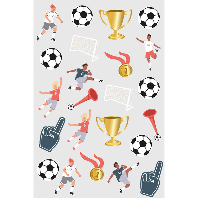Feestbazaar Fantastic Voetbal Plaktattoos (25st)