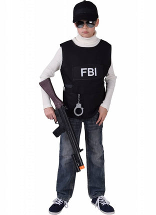 Feestbazaar FBI vest kind
