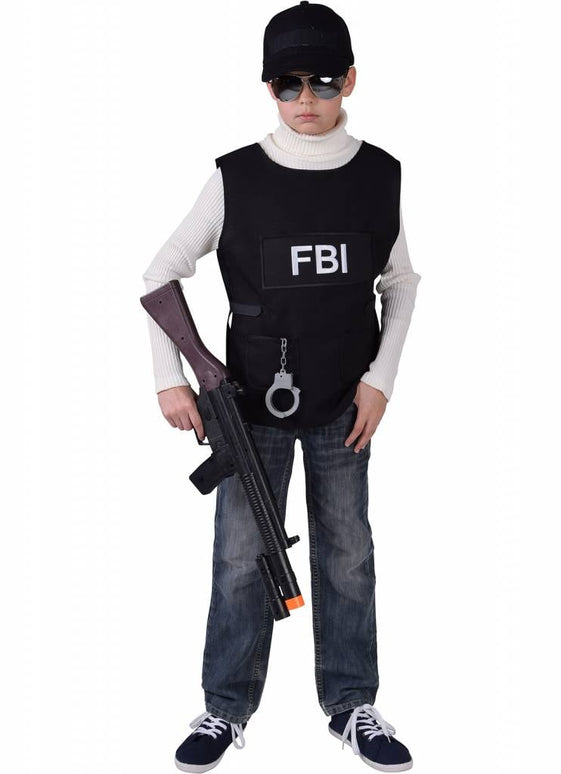 Feestbazaar FBI vest kind