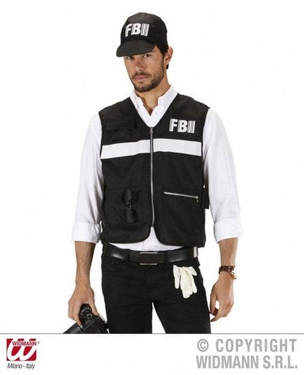 Feestbazaar FBI vest + pet