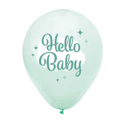 Feestbazaar Feestballonnen 'Hello Baby' (8st)
