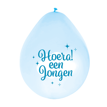 Feestbazaar Feestballonnen Hoera een Jongen (8st)