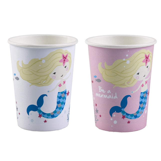 Feestbazaar Feestbekers 'Be A Mermaid' (8st)