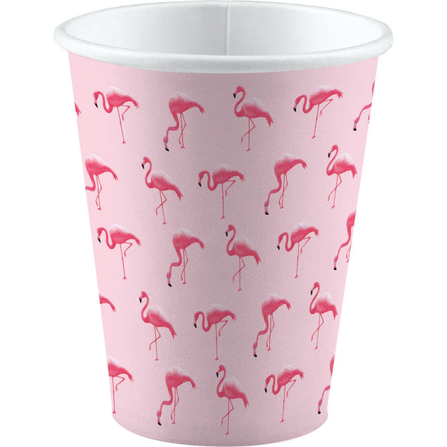 Feestbazaar Feestbekers Flamingo Roze - 8 Stuks