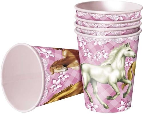 Feestbazaar Feestbekers met Paarden 25cl - (8st)