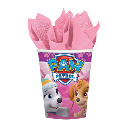 Feestbazaar Feestbekers Paw Patrol Roze (8st)