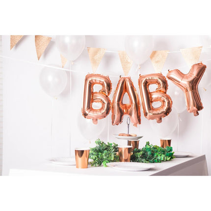 Feestbazaar Feestbekers Roségoud Metallic (8st)