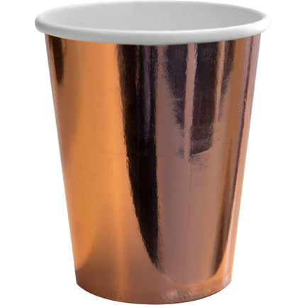 Feestbazaar Feestbekers Roségoud Metallic (8st)