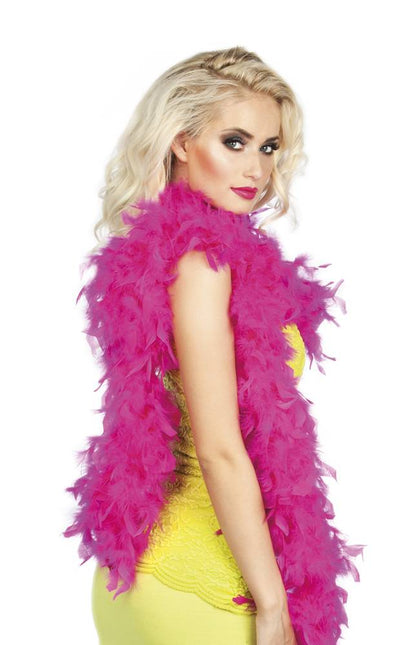 Feestbazaar Feestboa fuchsia populair 50gr