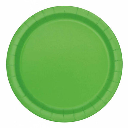 Feestbazaar Feestborden Lime groen 23cm