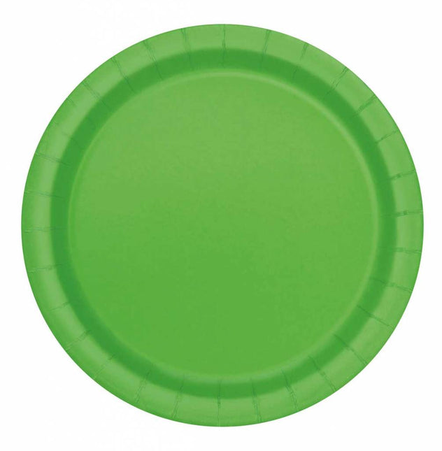Feestbazaar Feestborden Lime groen 23cm