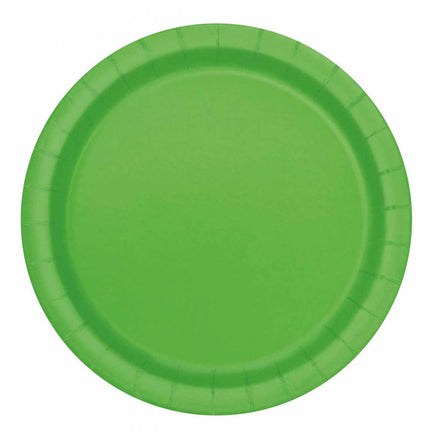 Feestbazaar Feestborden Lime groen 23cm