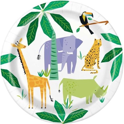 Feestbazaar Feestborden Safari Jungle (8st)