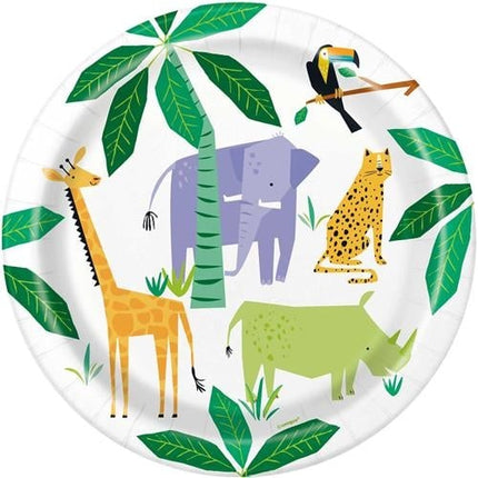 Feestbazaar Feestborden Safari Jungle (8st)