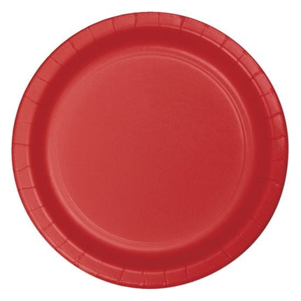Feestbazaar Feestbordjes Classic Rood 23cm (8st)