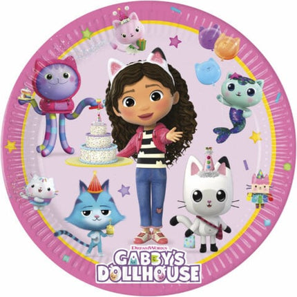 Feestbazaar Feestbordjes Gabby's Dollhouse (8st)