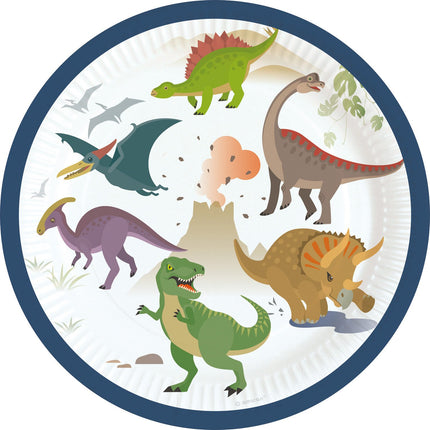 Feestbazaar Feestbordjes Happy Dinosaur (8st)