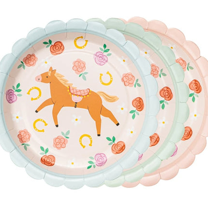 Feestbazaar Feestbordjes Paarden Mix Bella (6st)