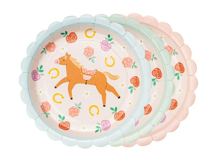 Feestbazaar Feestbordjes Paarden Mix Bella (6st)