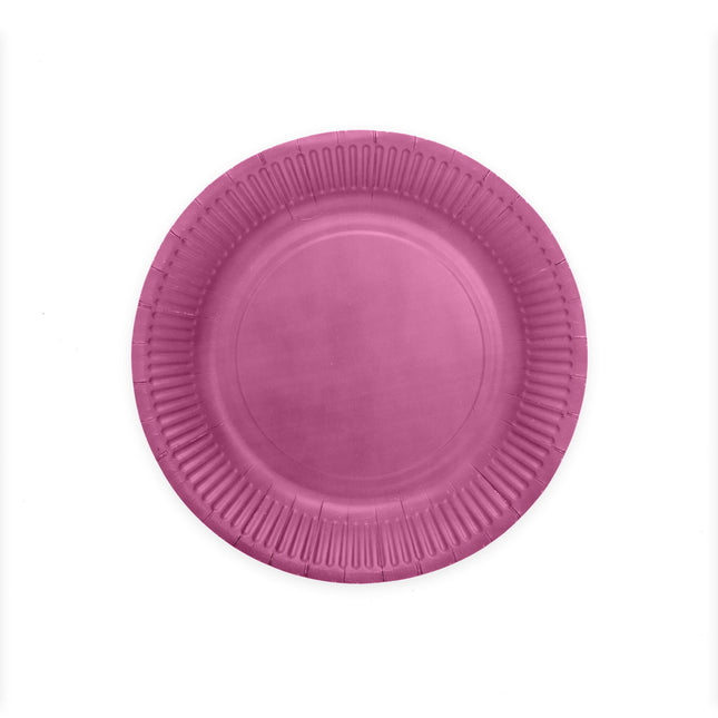 Feestbazaar Feestbordjes Paars 23 cm (8st)