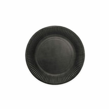 Feestbazaar Feestbordjes Zwart 18 cm (8st)