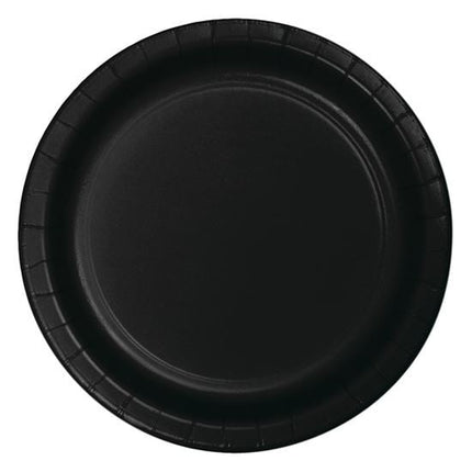 Feestbazaar Feestbordjes Zwart  23cm (8st)