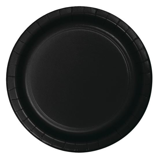 Feestbazaar Feestbordjes Zwart  23cm (8st)