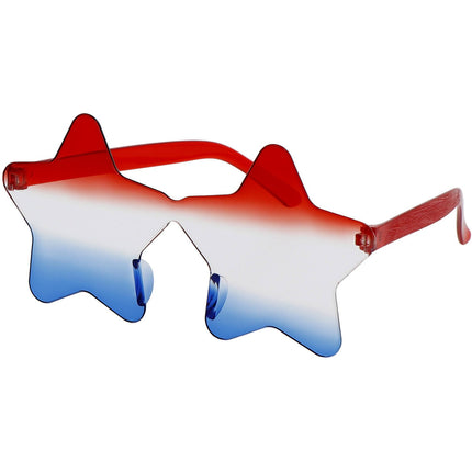 Feestbazaar Feestbril Ster Rood Wit Blauw