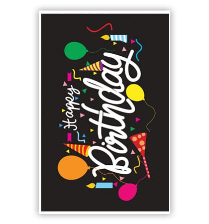 Feestbazaar Feestelijke Verjaardagskaart 'Happy Birthday'