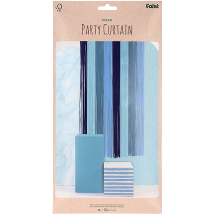 Feestbazaar Feestgordijn Bold Blue (2x1m)