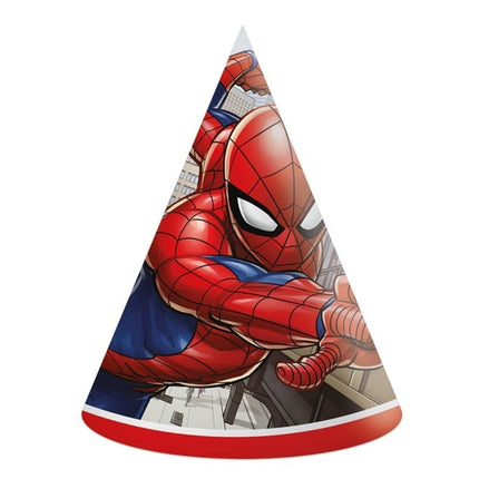 Feestbazaar Feesthoedjes Spiderman Crime Fighter (6st)