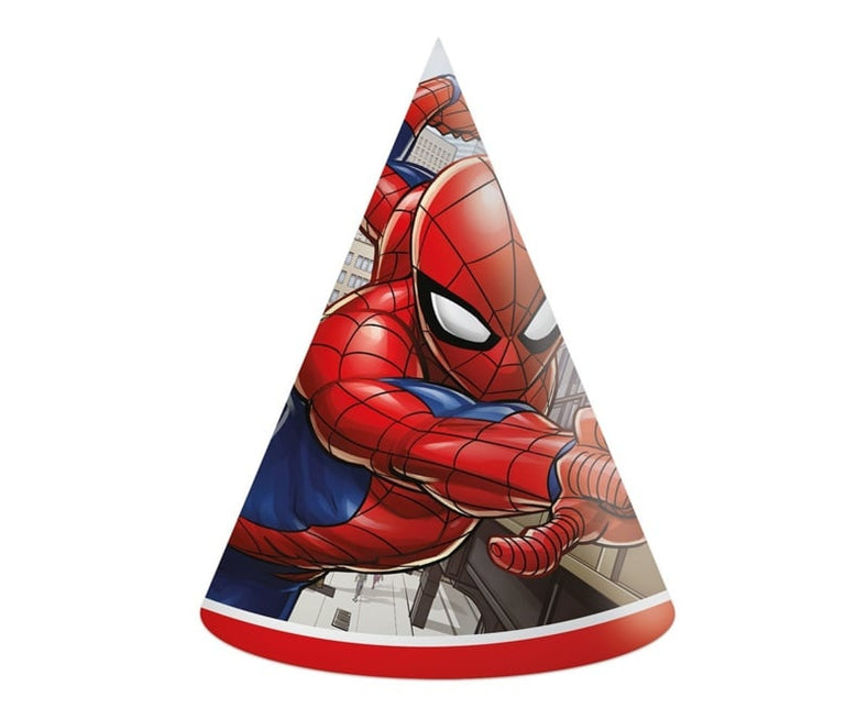 Feestbazaar Feesthoedjes Spiderman Crime Fighter (6st)