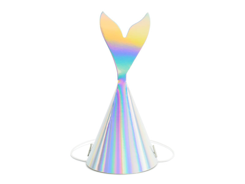 Feestbazaar Feesthoedjes Zeemeermin regenboogkleurig