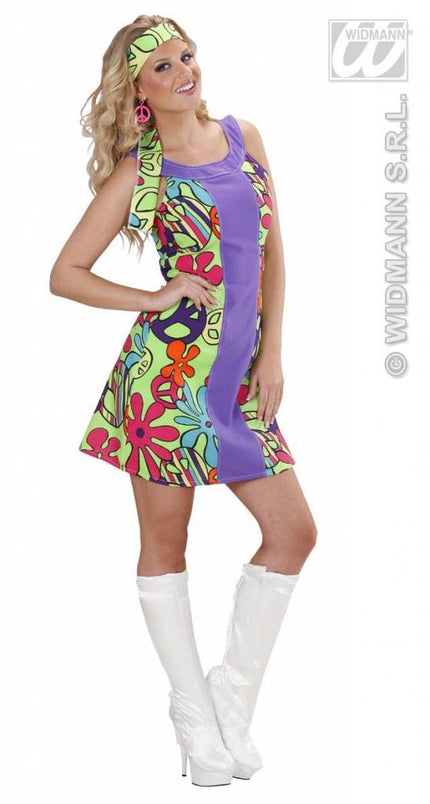 Feestbazaar Feestkleding: Hippiejurk + hoofdband